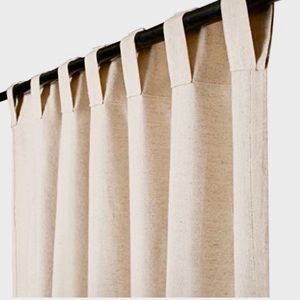 Tab Top Window Panels Curtains, 50x96 inch, Color: Flax (natural)